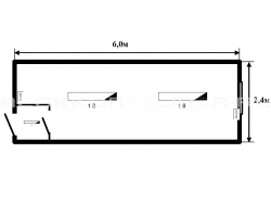 Блок-контейнер 6м жилой для строительных объектов